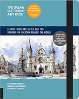 The Urban Sketching Art Pack: A Guide Book and Sketch Pad for Drawing on Location Around the World--Includes a 112-page paperback book plus 112-page sketchpad Hardcover – November by Gabriel Campanario