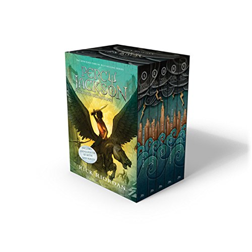 Percy Jackson and the Olympians 5 Book Paperback Boxed Set (new covers w/poster) (Percy Jackson & the Olympians) Paperback – June by Rick Riordan