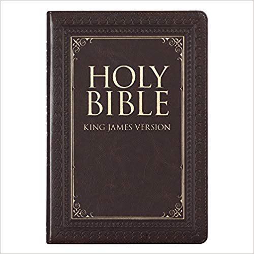 Holy Bible: KJV Thinline Large Print Thumb Index Edition: Brown (King James Version Bible) Imitation Leather – Large Print, May by Christian Art Publishers
