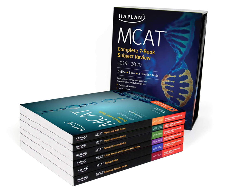 MCAT Complete 7-Book Subject Review 2019-2020: Online + Book + 3 Practice Tests (Kaplan Test Prep) Paperback – June by Kaplan Test Prep