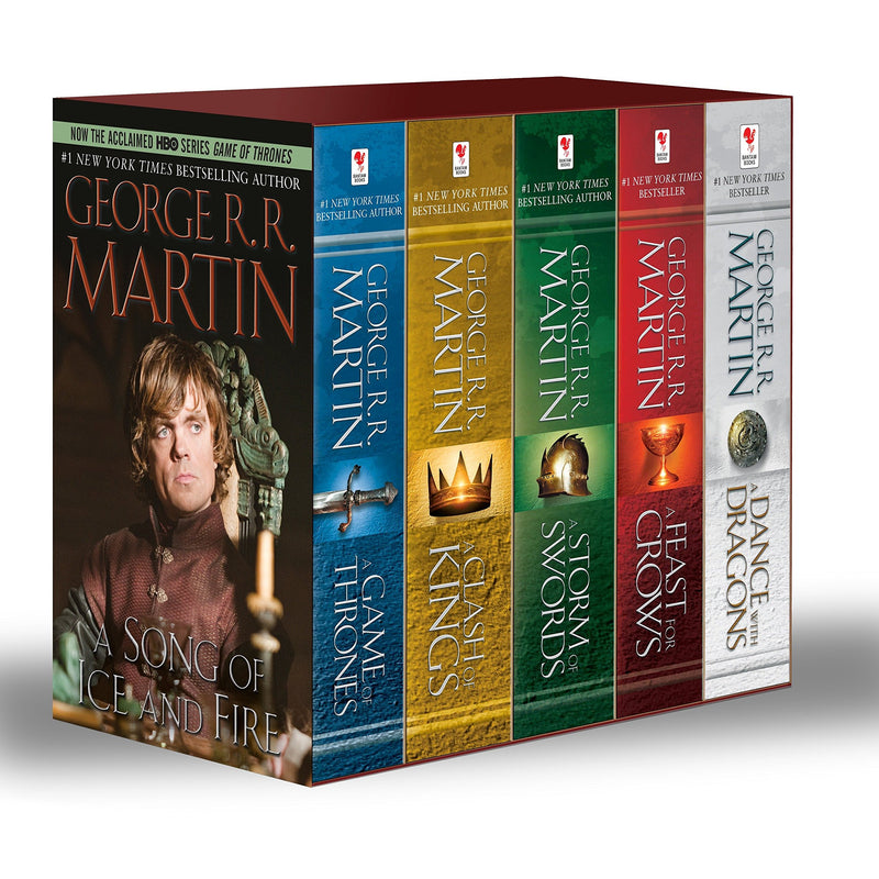 A Game of Thrones / A Clash of Kings / A Storm of Swords / A Feast of Crows / A Dance with Dragons Mass Market Paperback – October  by George R. R. Martin